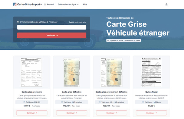 Carte Grise Import